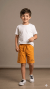 WRG-5459Erkek Çocuk Cepli Basic Şort