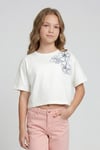 DMB-0750Kız Çocuk İşlemeli T-shirt DMB-0750