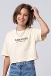 DMB-0812Kız Çocuk Paradise Baskılı Tişört DMB-0812