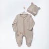 ANW-AC27033Erkek Bebek Tulum Takım Romper Hat Set Forest Nursery ANW-AC27033