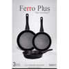 Ferro Plus Siyah 3Lü Döküm Tava Seti