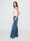 JeansGAP744419000GAP V-Knit Like Pull Baggy Med Ocean Kadın Jeans