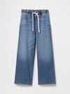JeansGAP744419000GAP V-Knit Like Pull Baggy Med Ocean Kadın Jeans