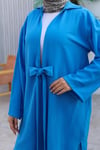 Bağlama Detaylı Kimono Takım Deniz Mavisi 1225