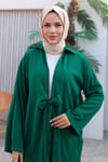 Bağlama Detaylı Kimono Takım Yeşil 1225