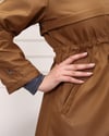 Düğme Detaylı Tesettür Camel Mont 