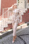 Etnik Desen Kimono Camel