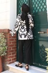 Etnik Desen Kimono Siyah
