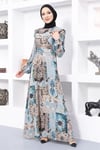 Fırfır Detaylı Tesettür Vizyon  Elbise
