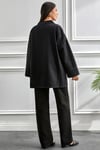 Kimono Kesim Ceket | Bağlamalı Cepli Oversize Model