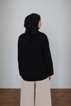 Kot Ceket | Siyah Cepli Fermuarlı Oversize Günlük Stil