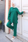 Pelerin Detaylı Takım Yeşil