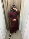 Cep Detaylı Koton Elbise - Mürdüm