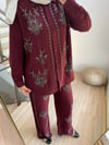 Keten takım bordo 