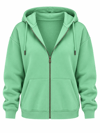 Oversize Kapüşonlu Sweatshirt - Su Yeşili