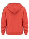 Oversize Kapüşonlu Sweatshirt - Turuncu