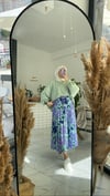 Pilise astarlı etek mor 