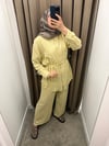 Tensel Pantolonlu Takım Limon Sarısı