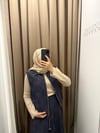 Yaprak Desenli 3'lü Takım - Lacivert