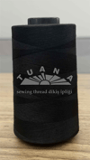 Tuana 120 Numara Siyah Renkli Polyester Dikiş İpliği