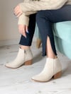 DALİDA BEJ SÜET DALLAS WESTERN MİNİ BOT