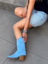 EVA BEBE MAVİSİ DANA SÜET DALLAS TOPUKLU WESTERN YAZLIK BOT