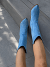 EVA BEBE MAVİSİ DANA SÜET DALLAS TOPUKLU WESTERN YAZLIK BOT