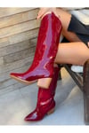 FOLLY BORDO RUGAN DALLAS DİZALTI ÇİZME