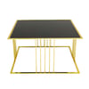 Karataş OS-9218 Küp Orta Sehpa Gold/Siyah