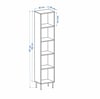 Dekorex BNY104-Beyaz Tek Kapılı Banyo Dolabı Aynalı