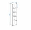 Dekorex BNY111-Beyaz Tek Kapılı Banyo Dolabı