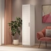 Dekorex MNT120-Beyaz Tek Panjur Kapaklı Gardırop