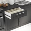 DEKOREX PİA SERİSİ ASPİRATÖR MODÜLLÜ SİYAH TEZGAHLI ANTRASİT HAZIR MUTFAK 180 cm PİA-A-180ASP