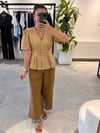 Camel Bilek Boy Flare Pantolon