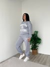 Gri Baskılı Sweat Takım