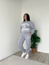 Gri Baskılı Sweat Takım