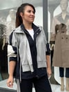 Gri -Lacivert Premium Kapüşon Detaylı İkili Takım
