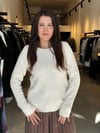 Krem Gold Sim Geçişli Triko