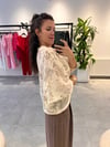 Krem İşlemeli Sofia Ceket