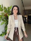 Krem Şal Yaka Blazer Ceket