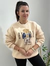 Krem Tedy Baskılı Şardonlu Sweat