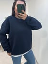 Lacivert Basic Sweatshirt