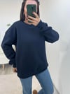 Lacivert Basic Sweatshirt