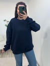Lacivert Basic Sweatshirt