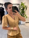 Latte Çiçek Düğme Detaylı Gömlek