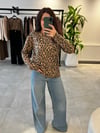 Leopar Desenli Guyşa Bluz