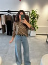 Leopar Desenli Guyşa Bluz