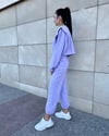 Lila Vatkalı Sweatshirt Takım