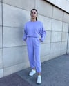 Lila Vatkalı Sweatshirt Takım