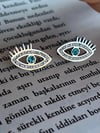 Minimal Göz Silver Çelik Küpe